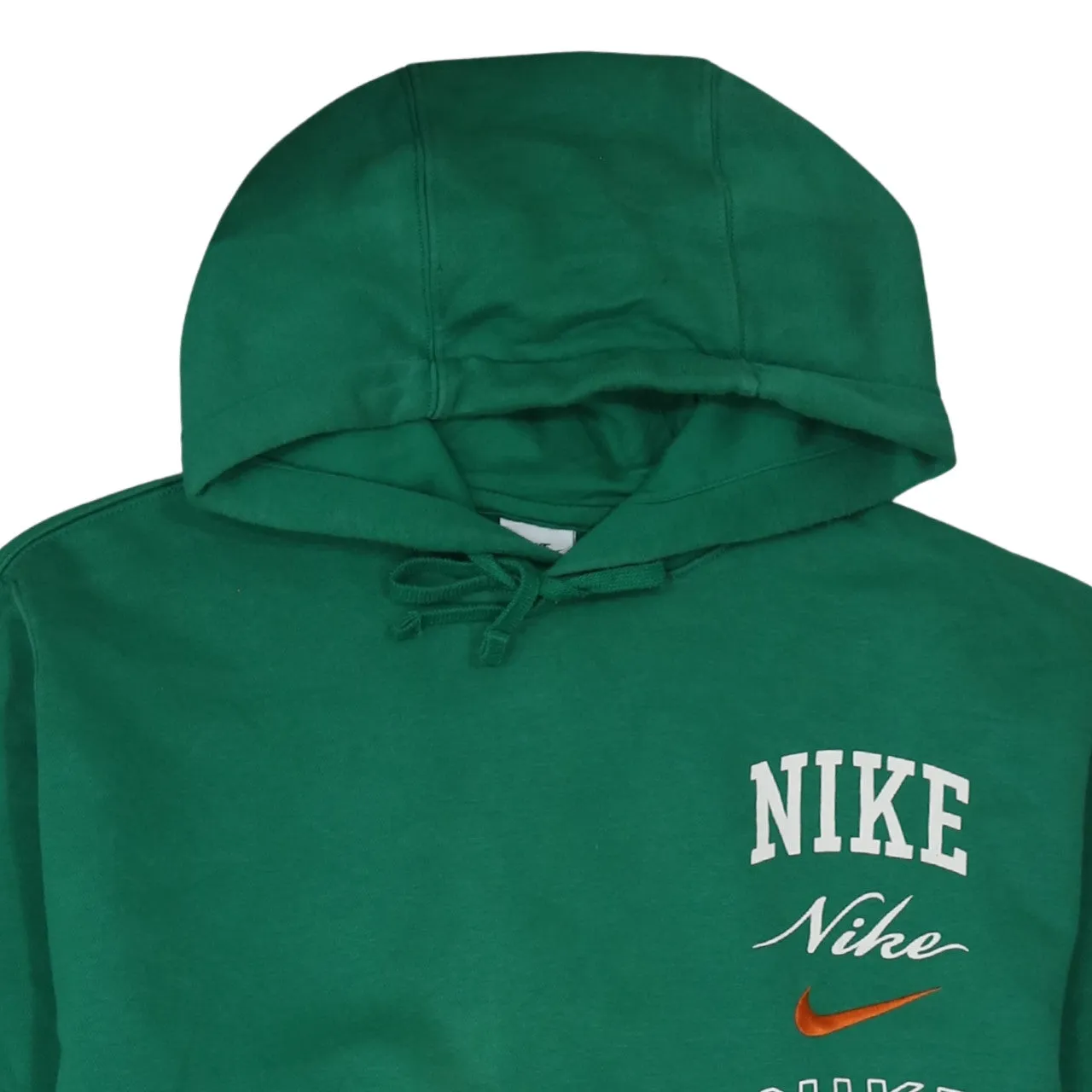 Nike Green Hoodie Men's Large Multi Logo Printed Chest Pullover Sweatshirt sold by Vintage Club product image thumbnail 3