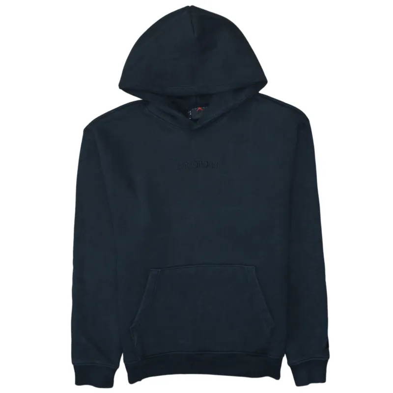 Jordan Black Hoodie Men's Medium Embroidered Air Jordan Logo Front Pocket Pullover Sweatshirt sold by Vintage Club