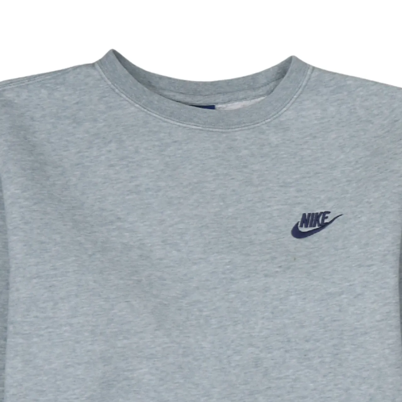 Nike Grey Sweatshirt Men's Medium Embroidered Swoosh Logo Crewneck Pullover Fleece Top sold by Vintage Club product image thumbnail 3