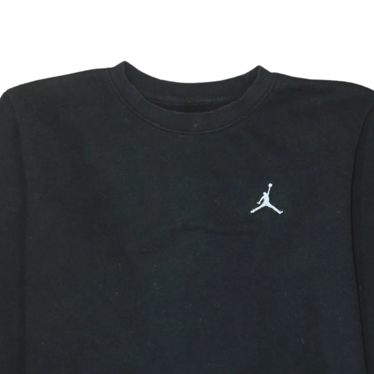 Jordan Black Sweatshirt Women’s XLarge Embroidered Jumpman Logo Crewneck Pullover Jumper sold by Vintage Club product image thumbnail 3