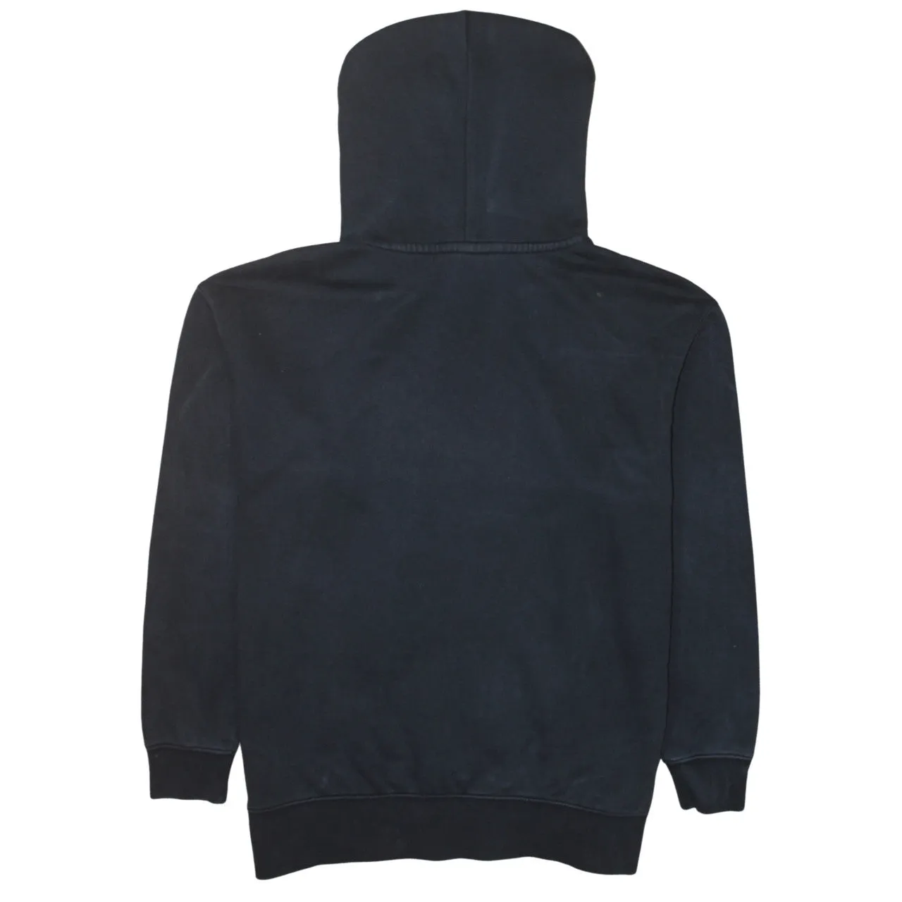 Nike Black Pullover Hoodie Men's Small Embroidered Swoosh Drawstring Cuffs Sweatshirt sold by Vintage Club product image thumbnail 2