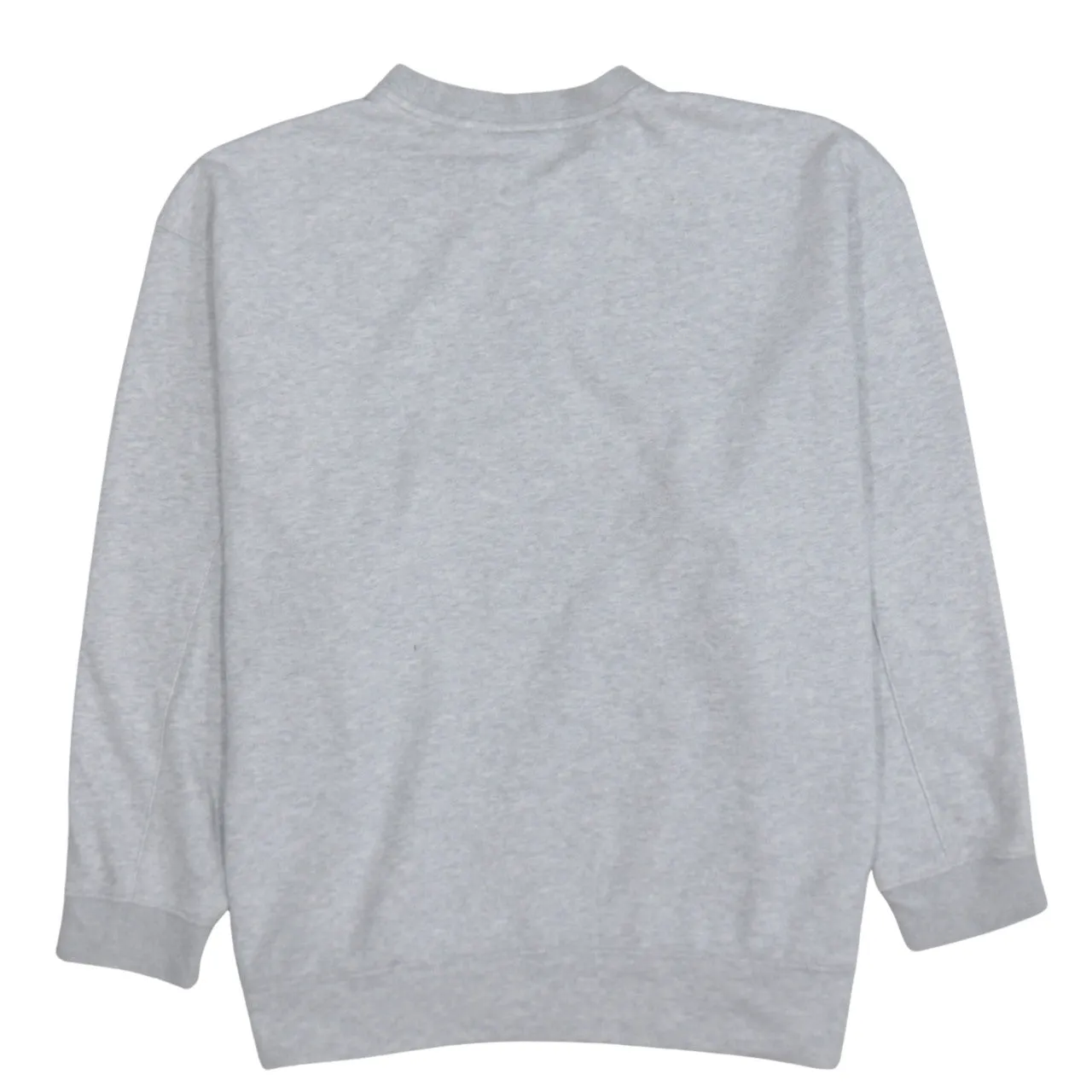 Adidas Light Grey Sweatshirt Women’s Medium Embroidered Trefoil Logo Crewneck Pullover Top sold by Vintage Club product image thumbnail 2