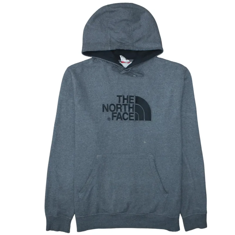 The North Face Charcoal Grey Hoodie Men's XLarge Printed Logo Pouch Pocket Pullover Sweatshirt sold by Vintage Club