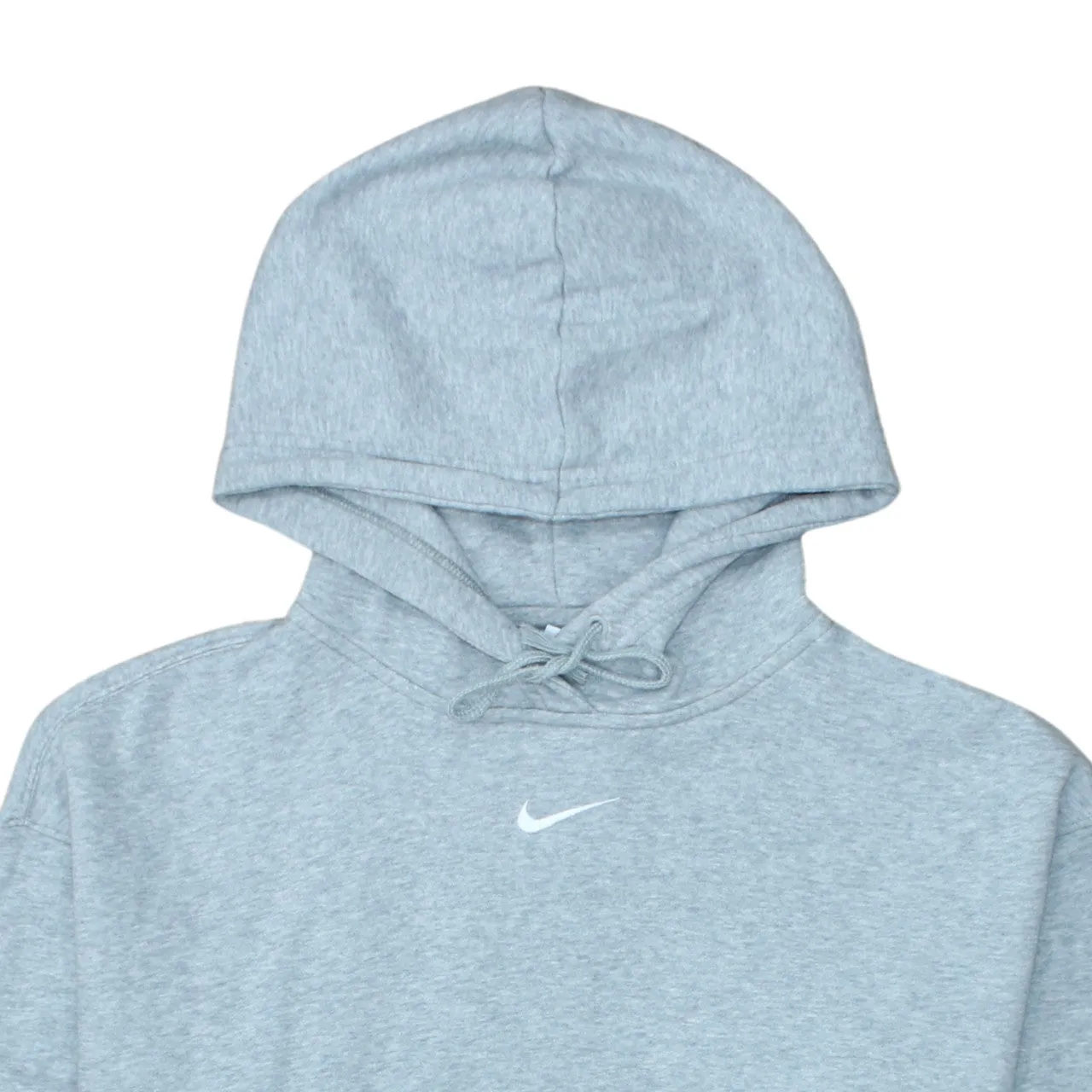 Nike Light Grey Hoodie Men's Small Embroidered Swoosh Drawstring Hood Pullover Sweatshirt sold by Vintage Club product image thumbnail 3