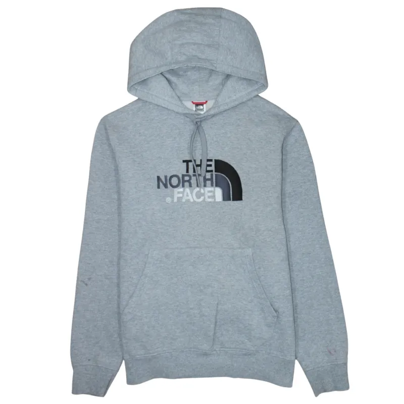 The North Face Grey Hoodie Men's Large Printed Logo Front Pocket Pullover Sweatshirt sold by Vintage Club