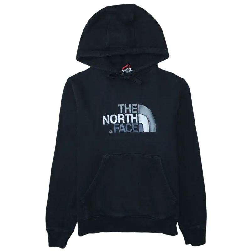 The North Face Black Hoodie Men’s Medium Embroidered Chest Logo Front Pouch Pullover Sweatshirt sold by Vintage Club
