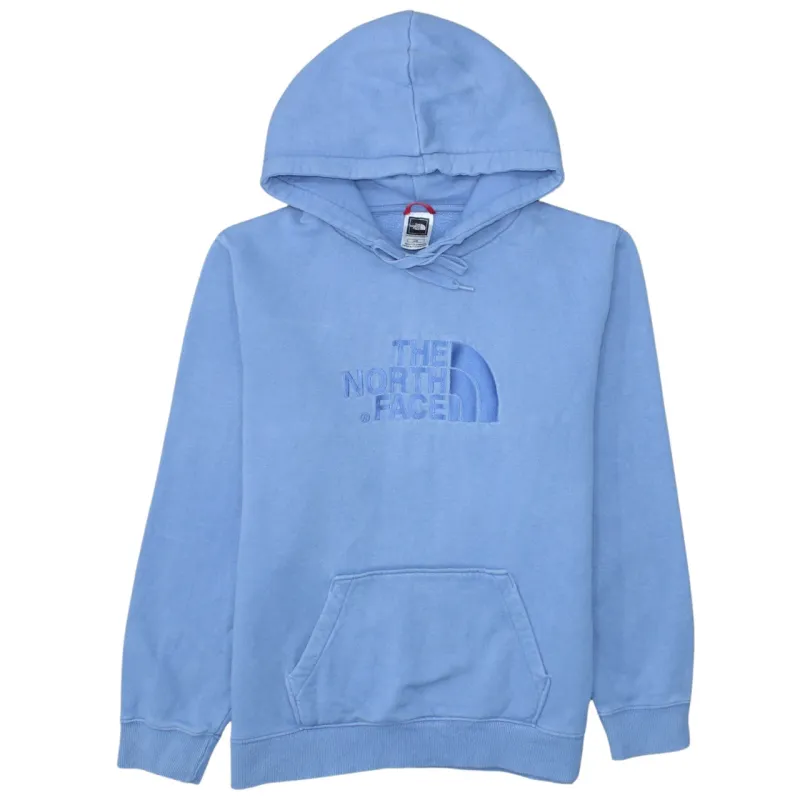 The North Face Light Blue Hoodie Women’s Large Embroidered Logo Front Pocket Pullover Sweatshirt made by The North Face
