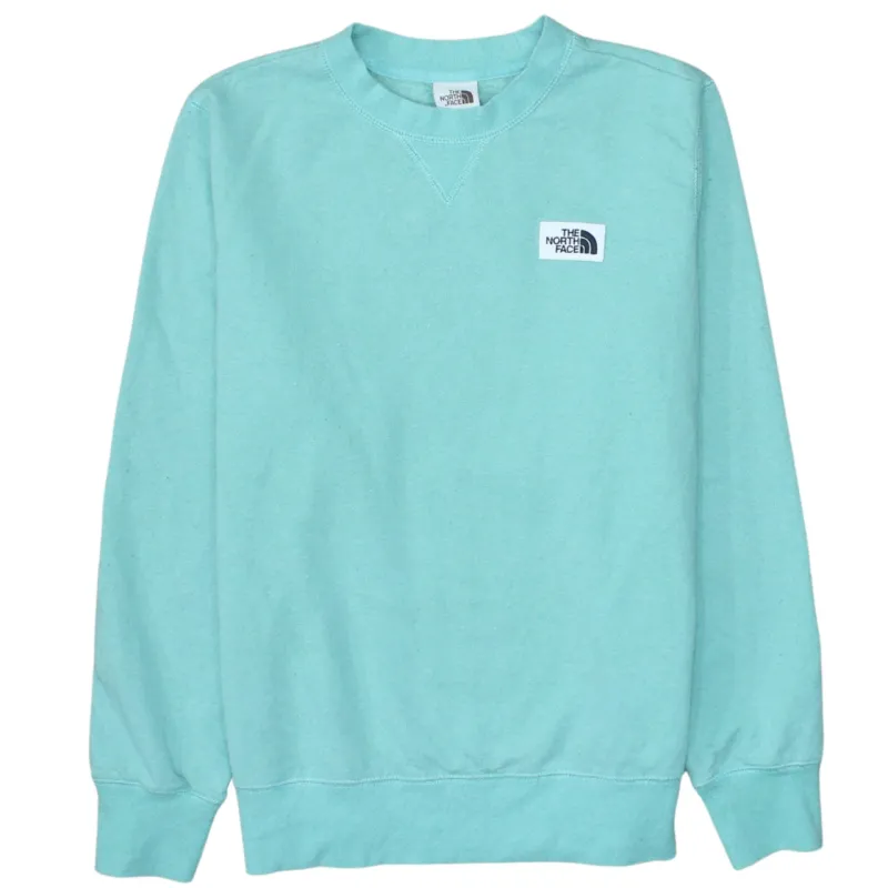 The North Face Turquoise Crewneck Sweatshirt Women's Small Embroidered Chest Logo Pullover Top sold by Vintage Club