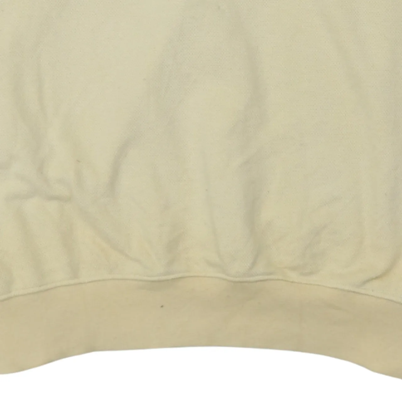 Adidas Cream Henley Sweatshirt Men’s Medium Embroidered Logo Ribbed Cuffs Pullover Top sold by Vintage Club product image thumbnail 4