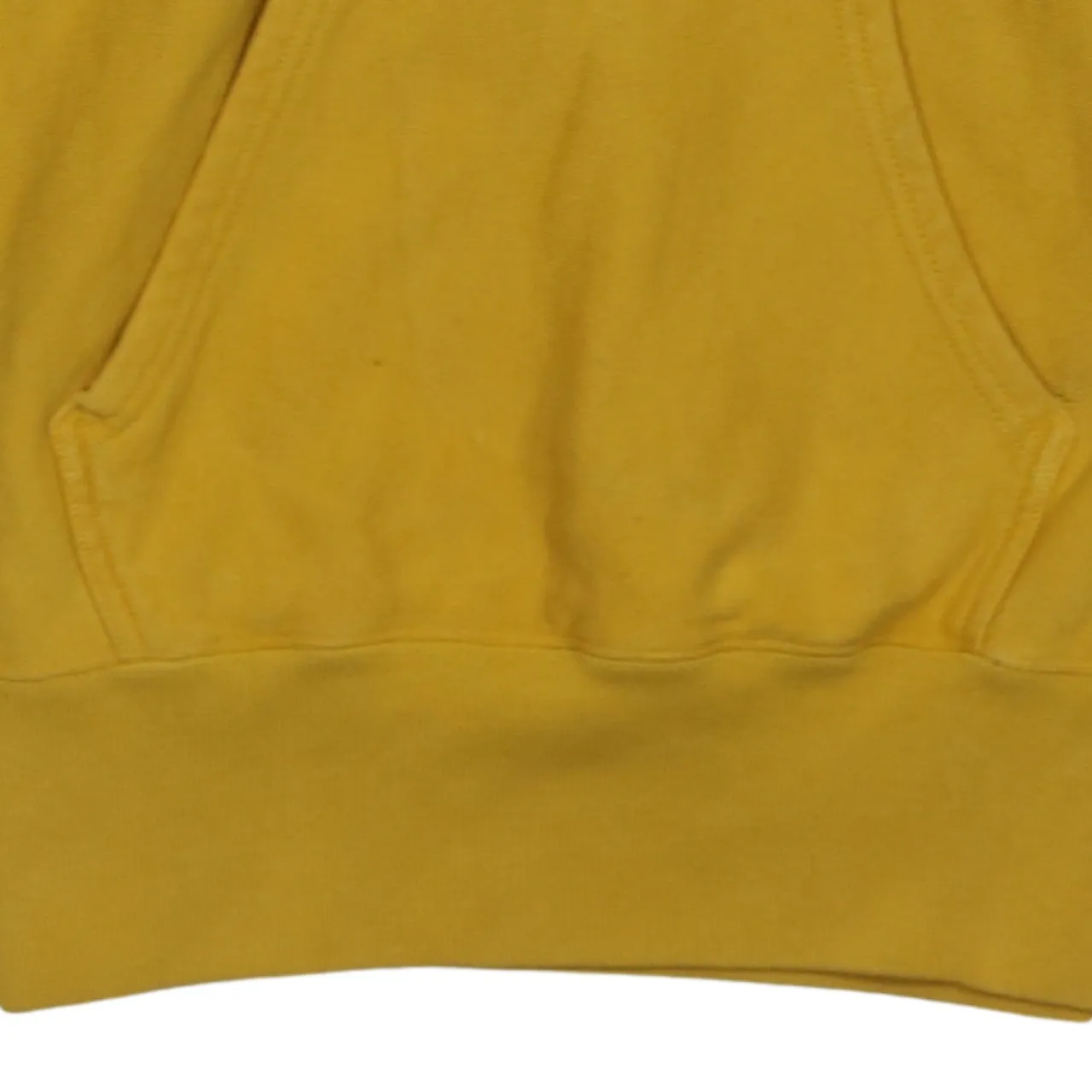 Champion Yellow Hoodie Men’s Small Embroidered Chest Logo Cuff Patch Pullover Sweatshirt sold by Vintage Club product image thumbnail 4