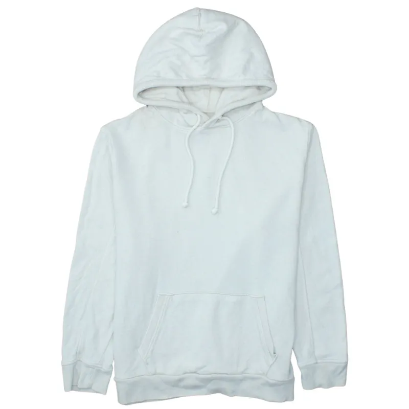 Levi's Beige Cream Hoodie Women's XLarge Plain Pullover Front Pocket Ribbed Cuffs Sweatshirt sold by Vintage Club