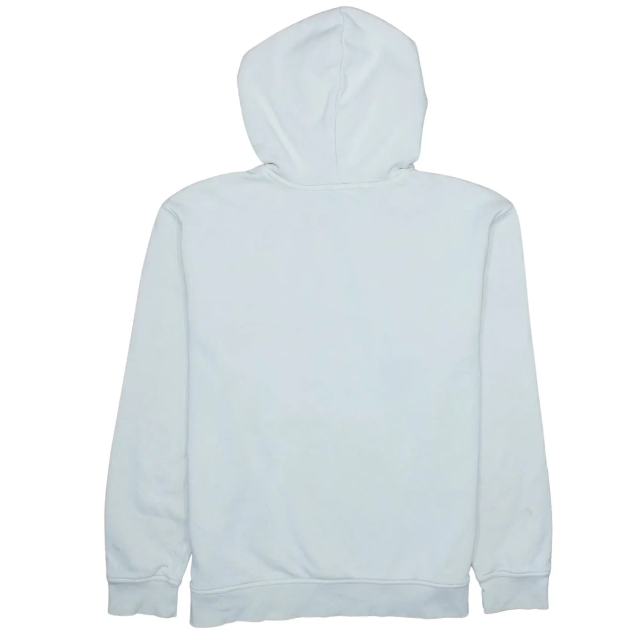 Adidas Cream Hoodie Women’s Medium Embroidered Trefoil Logo Front Pocket Pullover Sweatshirt sold by Vintage Club product image thumbnail 2