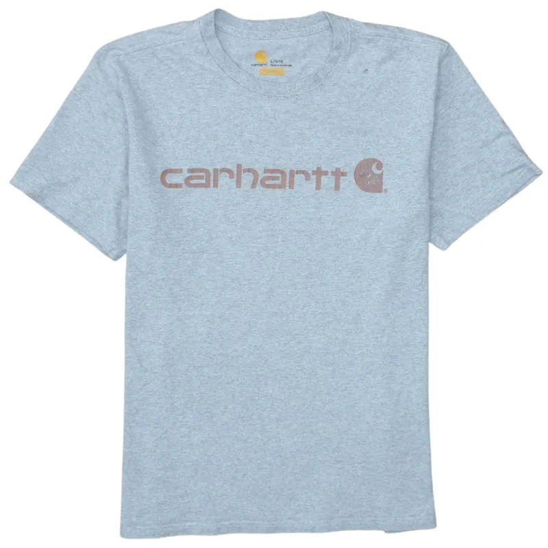 Carhartt Grey T Shirt Women’s Large Printed Logo Short Sleeve Casual Tee Top sold by Vintage Club