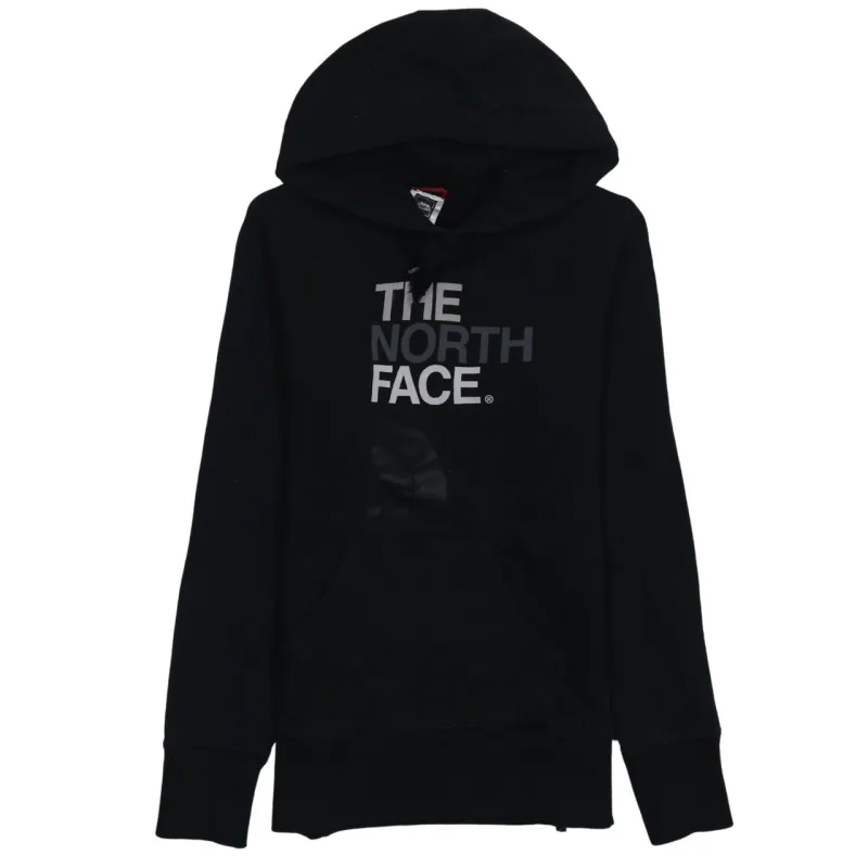 The North Face Black Hoodie Women’s Medium Printed Logo Front Pocket Pullover Sweatshirt made by The North Face