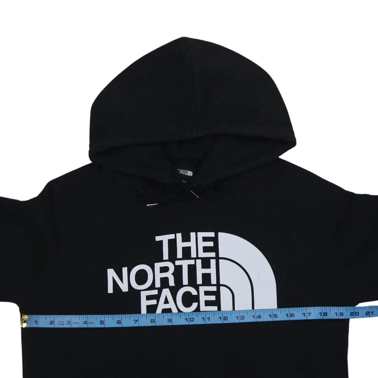 The North Face Black Hoodie Women’s Small Printed Logo Front Pocket Pullover Sweatshirt sold by Vintage Club product image thumbnail 5