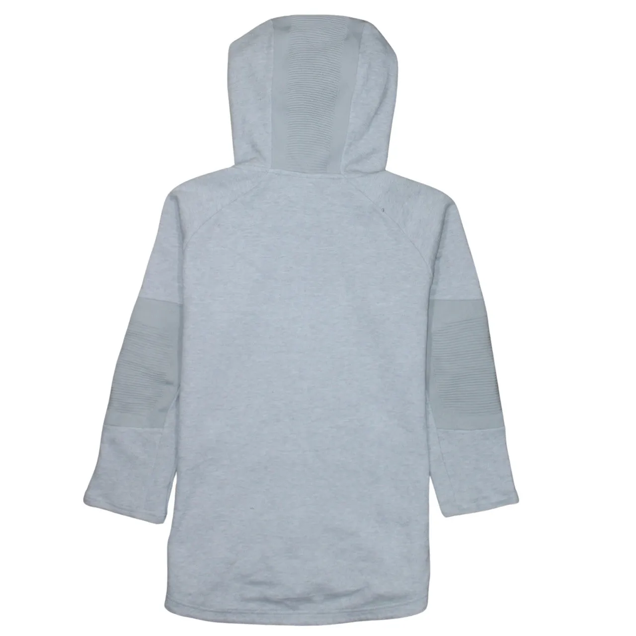 Gymshark Light Grey Full Zip Hoodie Women’s Small Drawstring Hood Zip Pockets Logo Sweatshirt sold by Vintage Club product image thumbnail 2