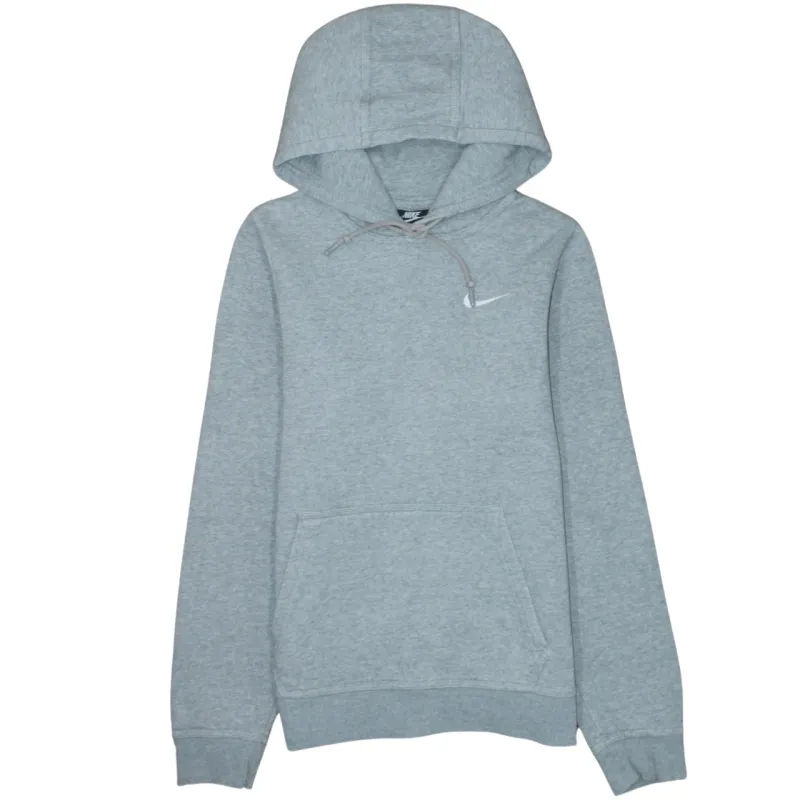 Nike Grey Hoodie Men's XSmall Embroidered Swoosh Logo Front Pocket Pullover Sweatshirt sold by Vintage Club