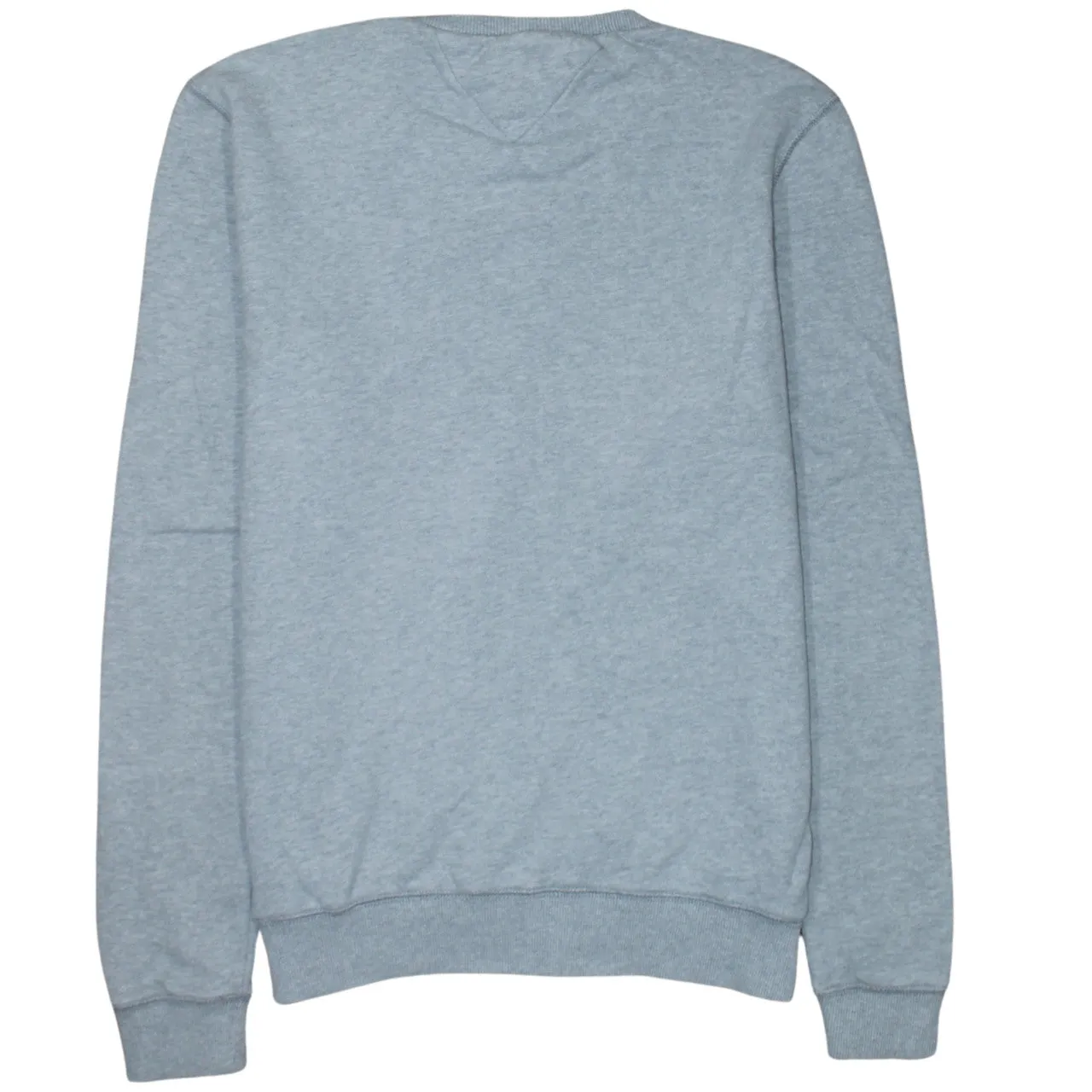 Tommy Hilfiger Light Grey Sweatshirt Men's Small Embroidered Flag Logo Crewneck Pullover sold by Vintage Club product image thumbnail 2
