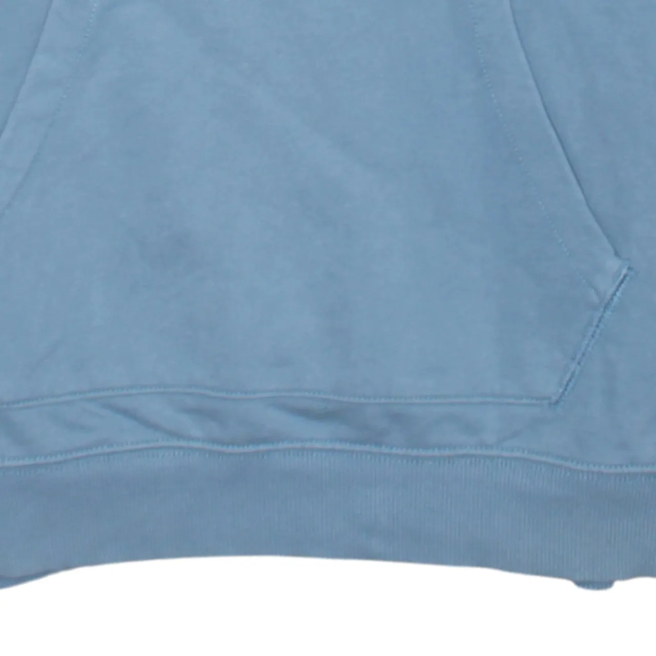 Napapijri Light Blue Hoodie Women’s Medium Embroidered Flag Logo Front Pocket Pullover Sweatshirt sold by Vintage Club product image thumbnail 4