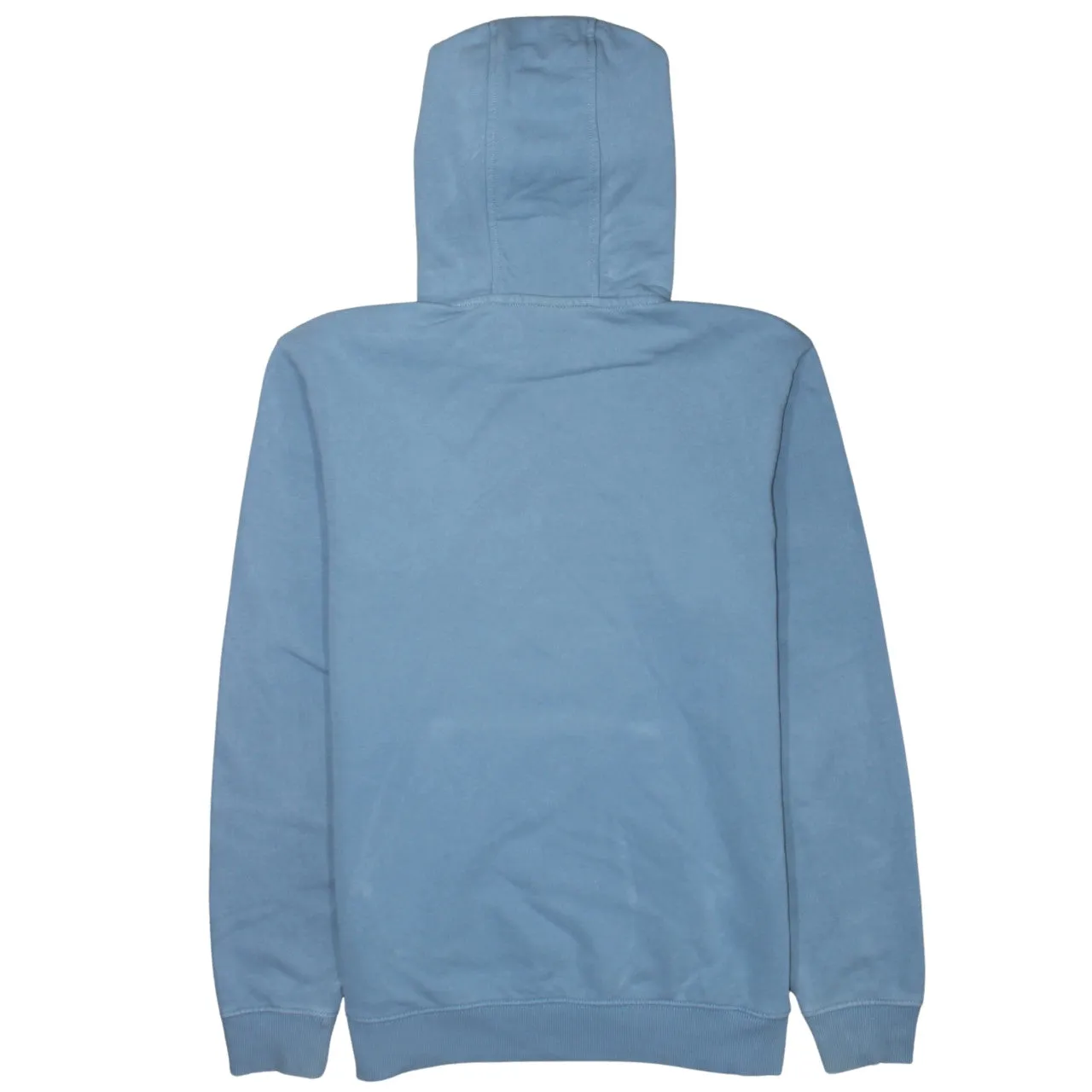 Napapijri Light Blue Hoodie Women’s Medium Embroidered Flag Logo Front Pocket Pullover Sweatshirt sold by Vintage Club product image thumbnail 2