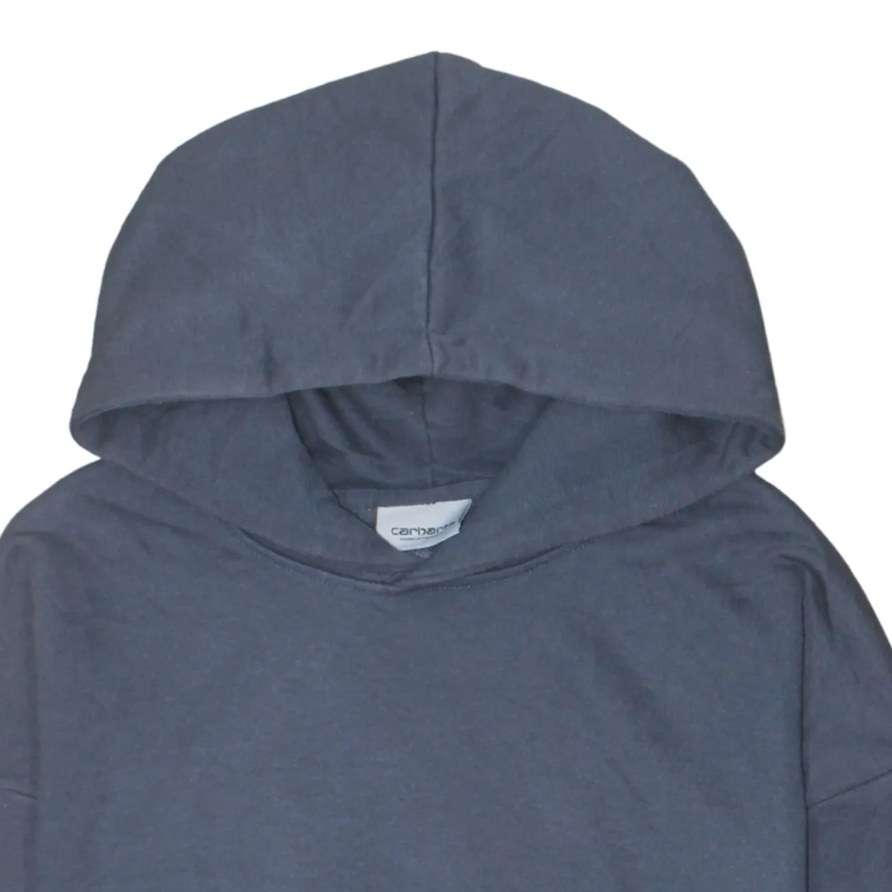 Carhartt Navy Blue Hoodie Men’s Medium Sleeve Logo Pocket Pullover Sweatshirt sold by Vintage Club product image thumbnail 3