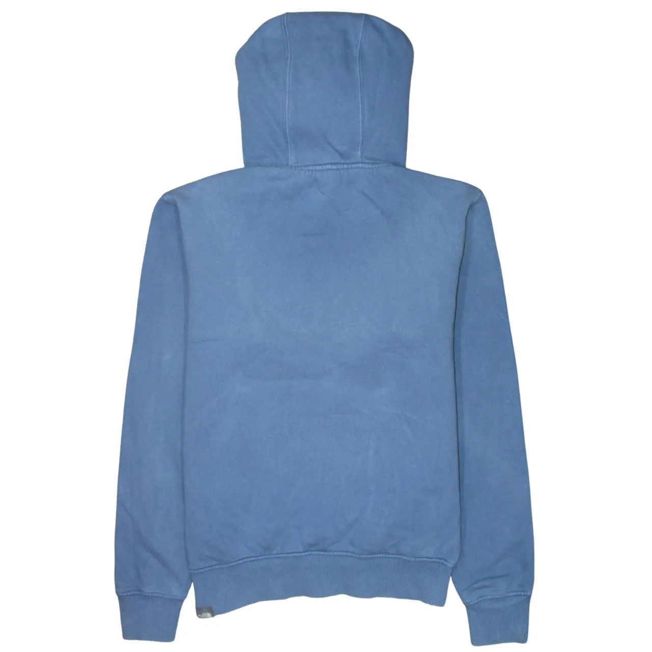 The North Face Blue Hoodie Men's Small Printed Logo Front Pocket Pullover Sweatshirt sold by Vintage Club product image thumbnail 2