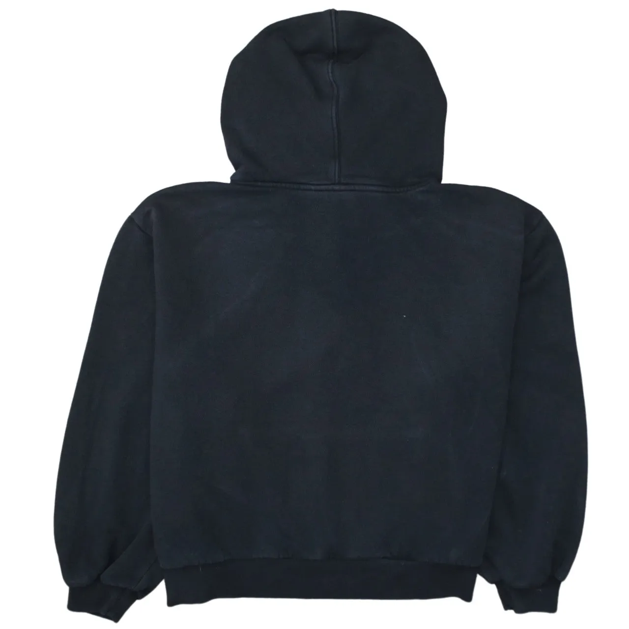 Adidas Black Hoodie Women’s Small Embroidered Logo Drawstring Hood Front Pocket Sweatshirt sold by Vintage Club product image thumbnail 2