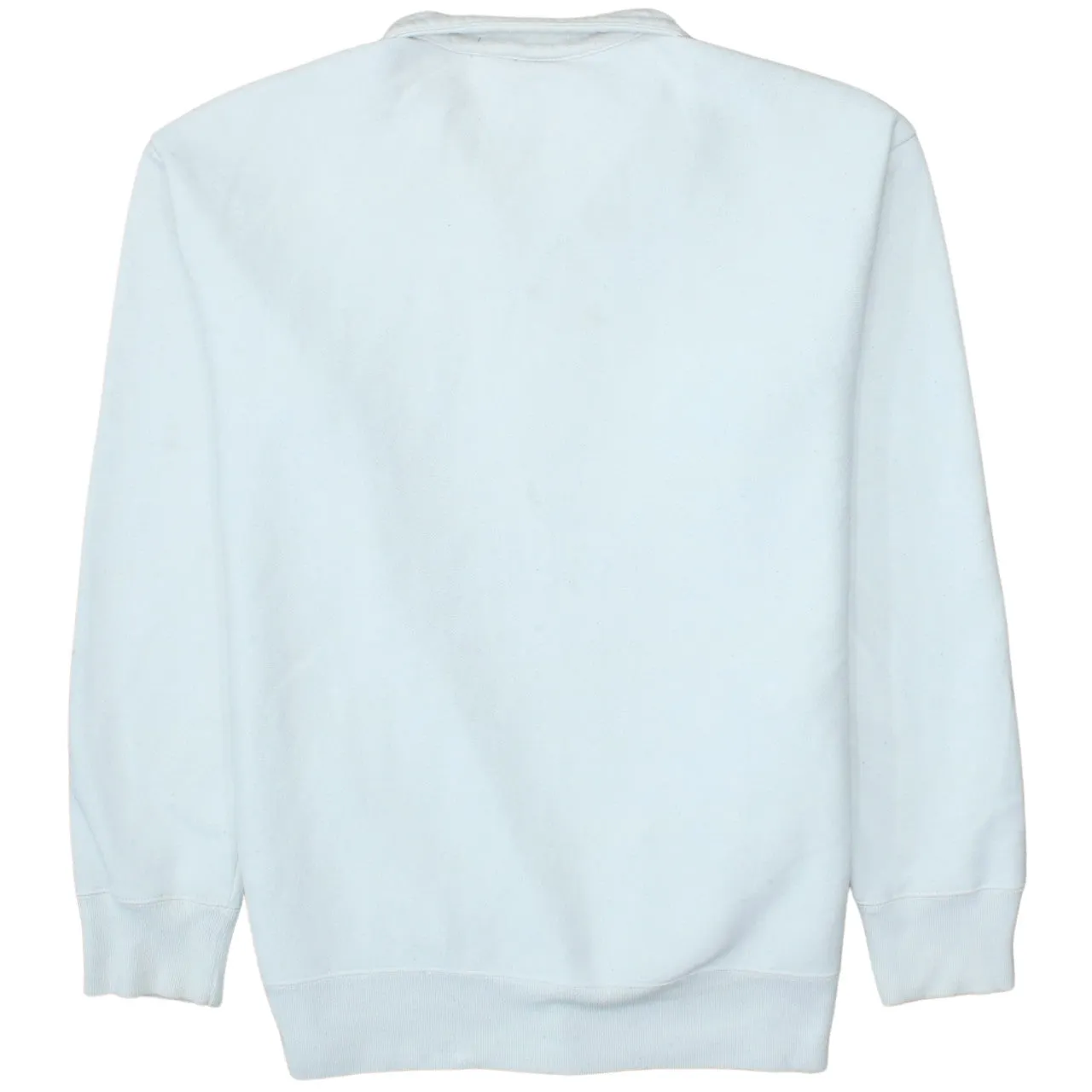 Champion White Quarter Zip Sweatshirt Men's Medium Embroidered Logo Front Pockets Pullover Fleece Top sold by Vintage Club product image thumbnail 2