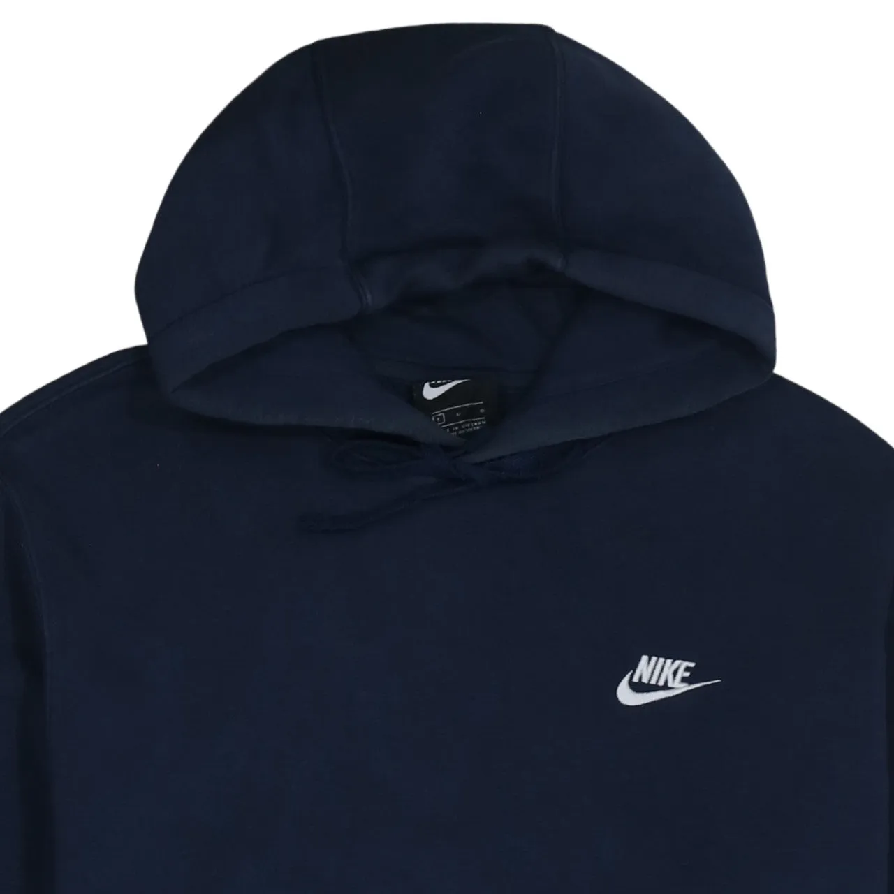 Nike Navy Blue Hoodie Men's Large Embroidered Swoosh Logo Front Pouch Pullover Sweatshirt sold by Vintage Club product image thumbnail 3