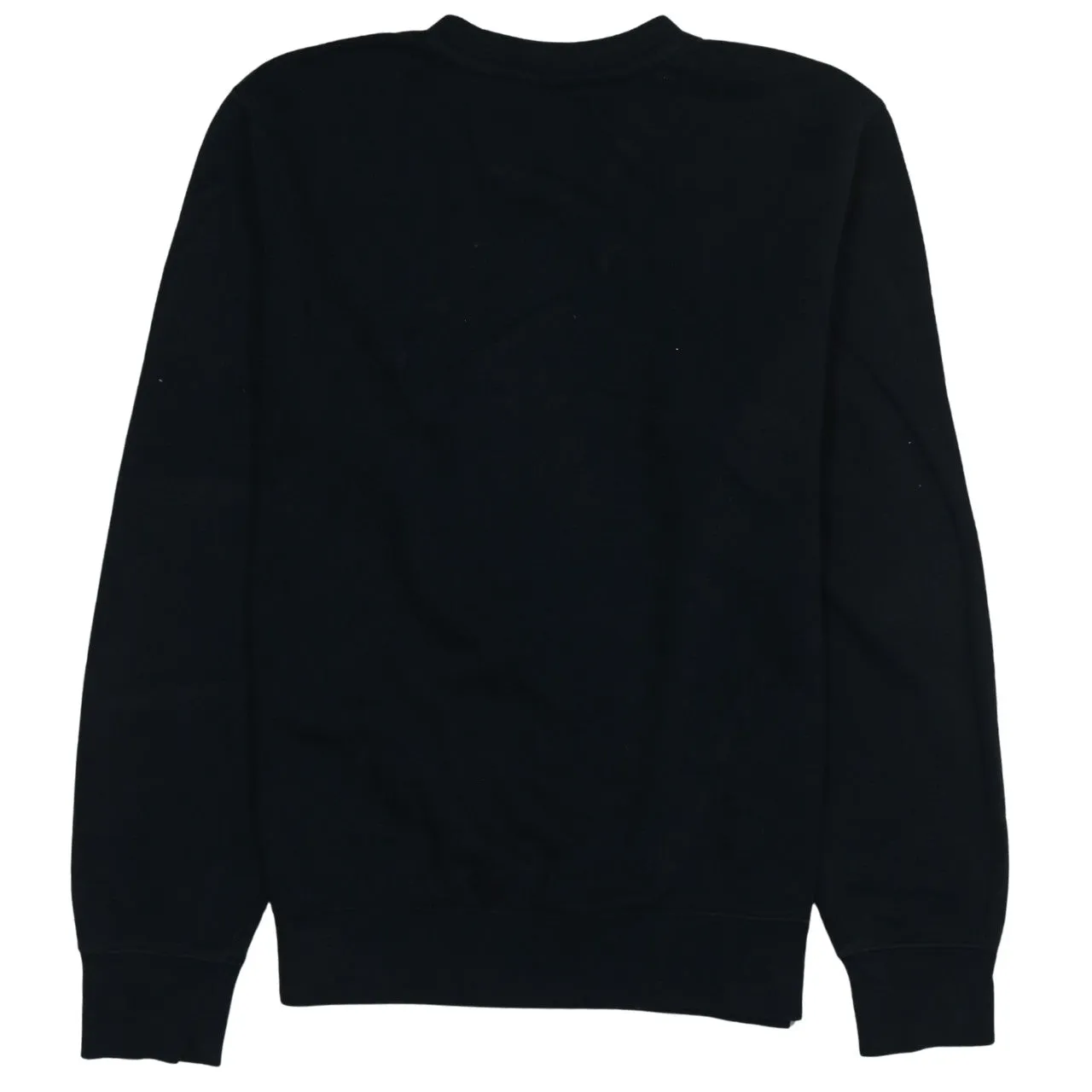 Nike Black Sweatshirt Men's Small Embroidered Swoosh Logo Crewneck Pullover Fleece Top sold by Vintage Club product image thumbnail 2