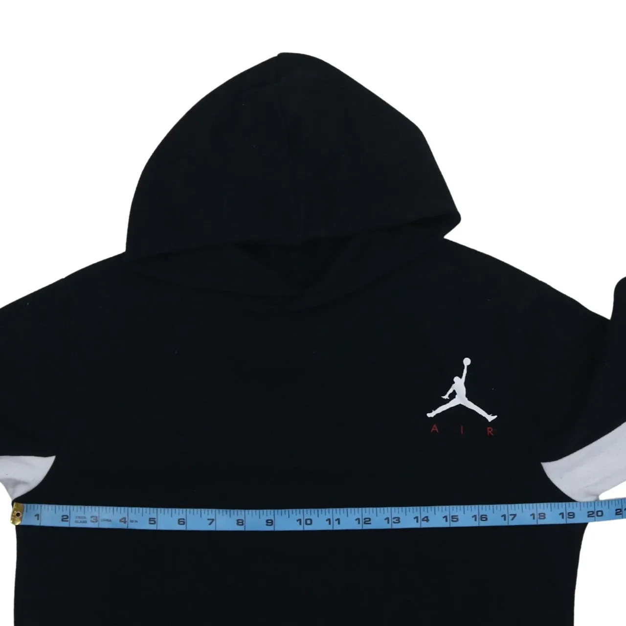 Jordan Black Hoodie Women’s XLarge Printed Jumpman Air Flight Logo Pullover Sweatshirt sold by Vintage Club product image thumbnail 5