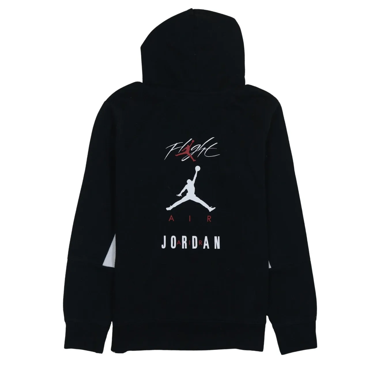 Jordan Black Hoodie Women’s XLarge Printed Jumpman Air Flight Logo Pullover Sweatshirt sold by Vintage Club product image thumbnail 2