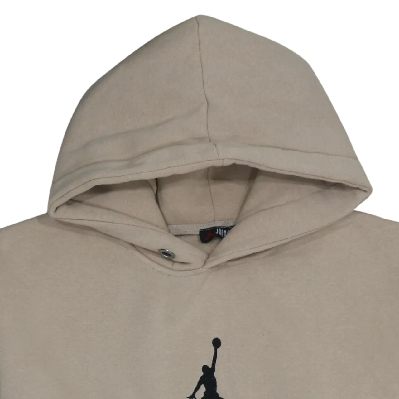 Jordan Beige Hoodie Men’s XXLarge Embroidered Jumpman Logo Front Pocket Fleece Pullover Sweatshirt sold by Vintage Club product image thumbnail 3