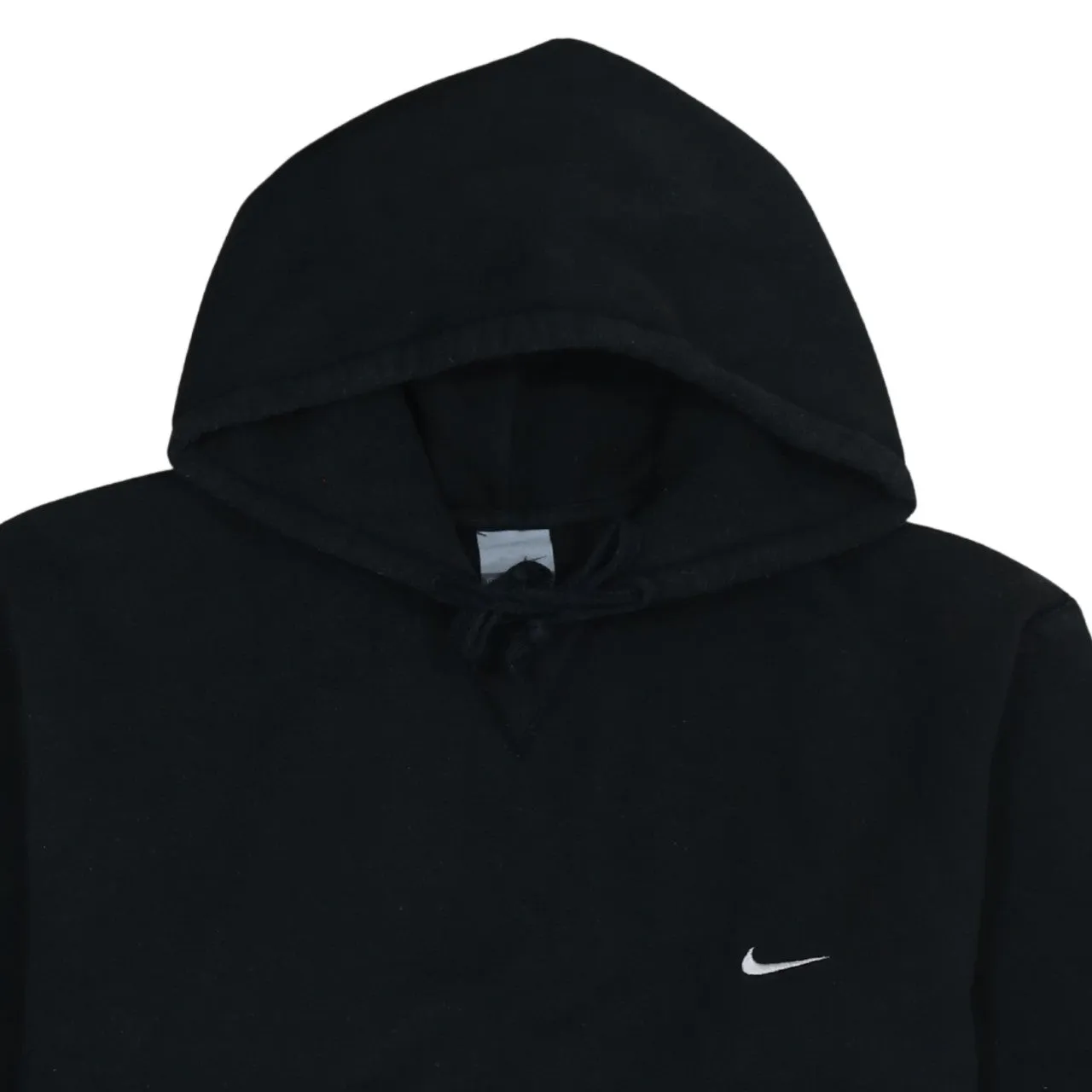 Nike Black Hoodie Men's Large Small Embroidered Swoosh Front Pocket Pullover Sweatshirt sold by Vintage Club product image thumbnail 3