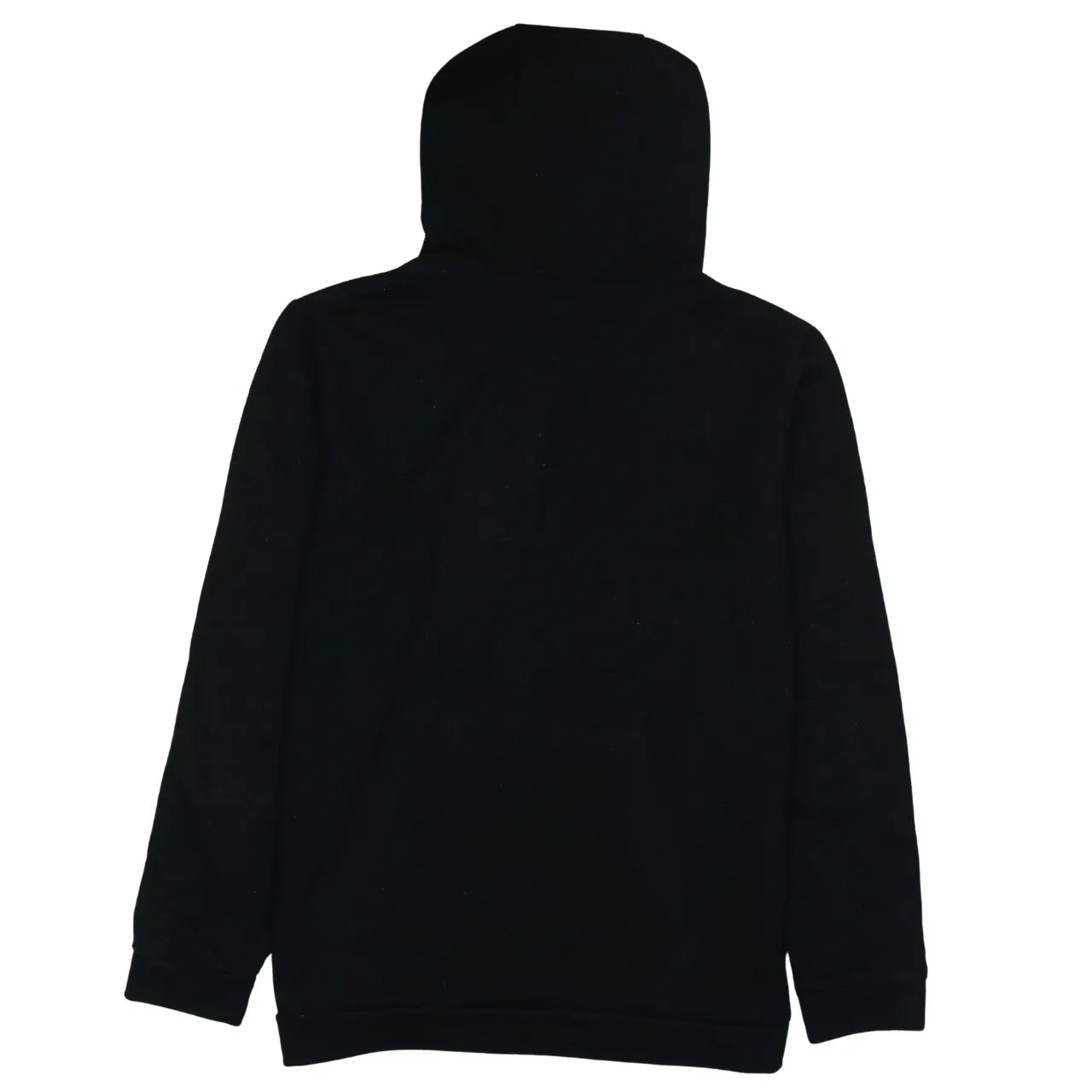 Nike Black Hoodie Women’s Medium Printed Swoosh Logo Front Pocket Pullover Sweatshirt sold by Vintage Club product image thumbnail 2