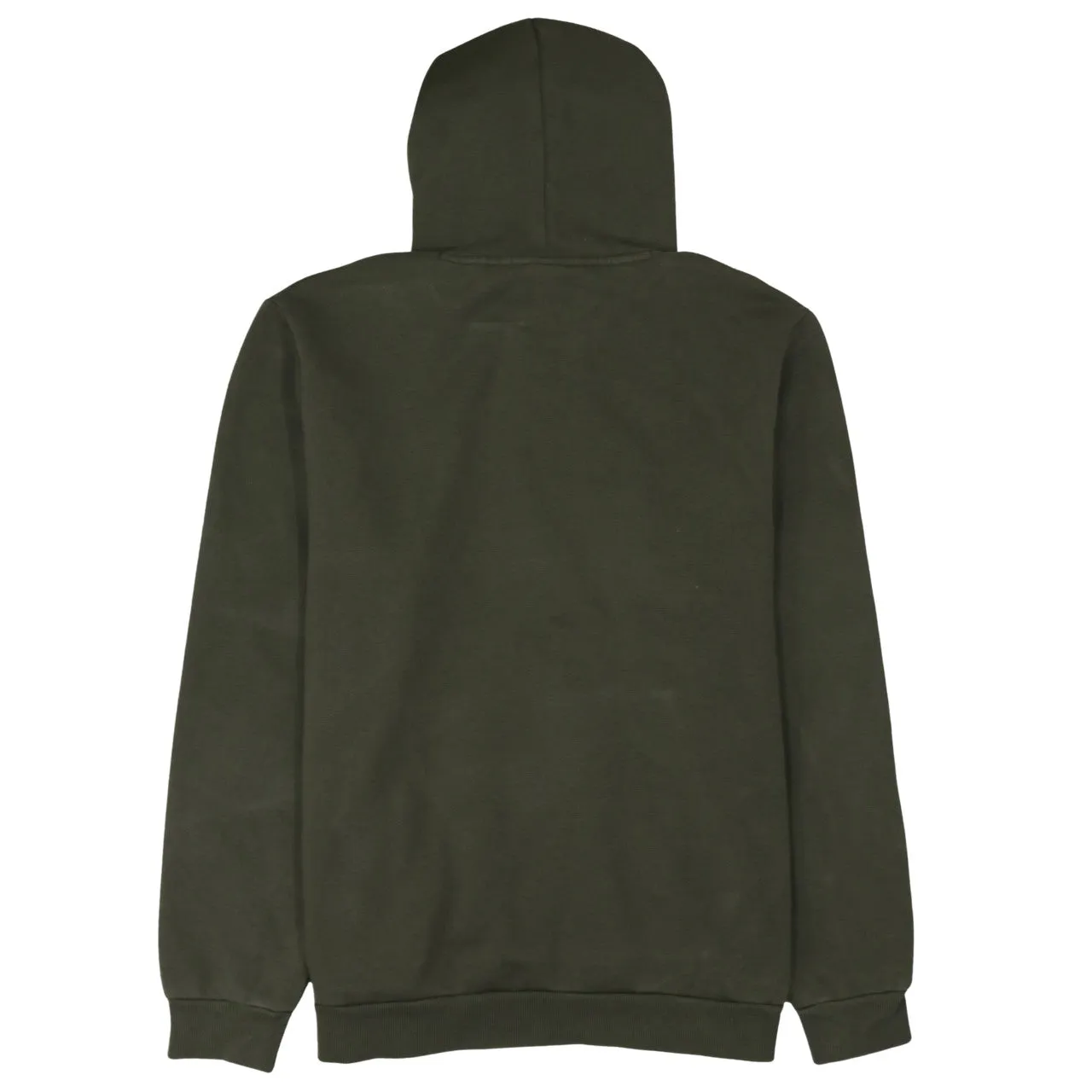 Puma Dark Khaki Hoodie Women’s XLarge Printed Chest Logo Front Pocket Pullover Sweatshirt sold by Vintage Club product image thumbnail 2