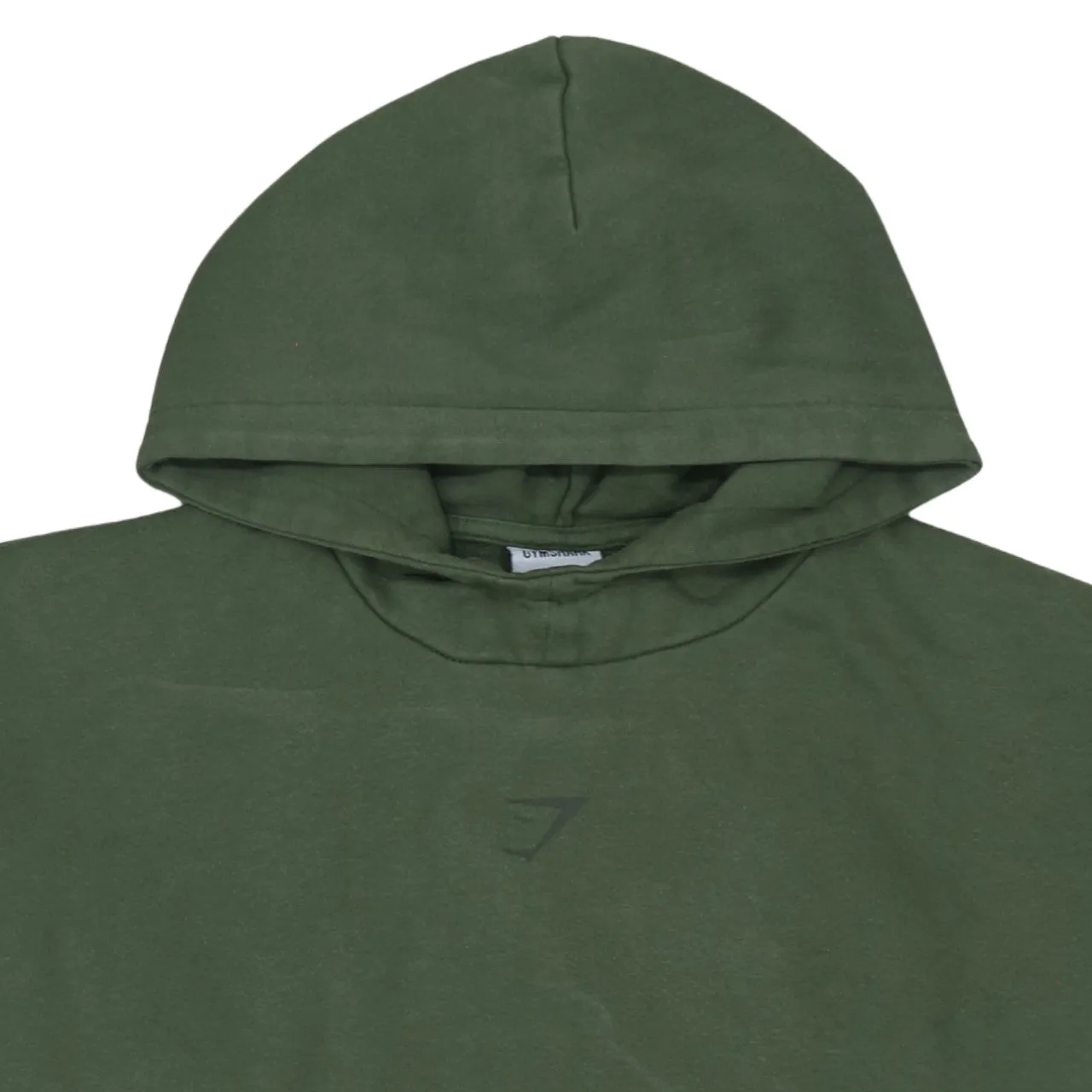 Gymshark Olive Green Hoodie Men's Small Printed Back Graphic Pullover Sweatshirt sold by Vintage Club product image thumbnail 3