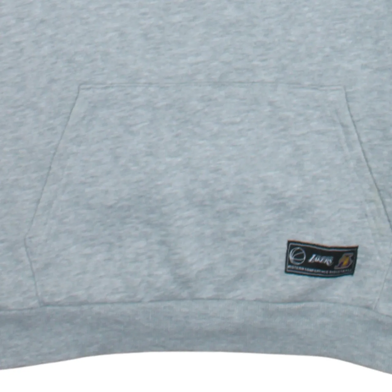 NBA Grey Hoodie Women’s Medium Los Angeles Lakers Printed Logo Fleece Pullover Sweatshirt sold by Vintage Club product image thumbnail 4