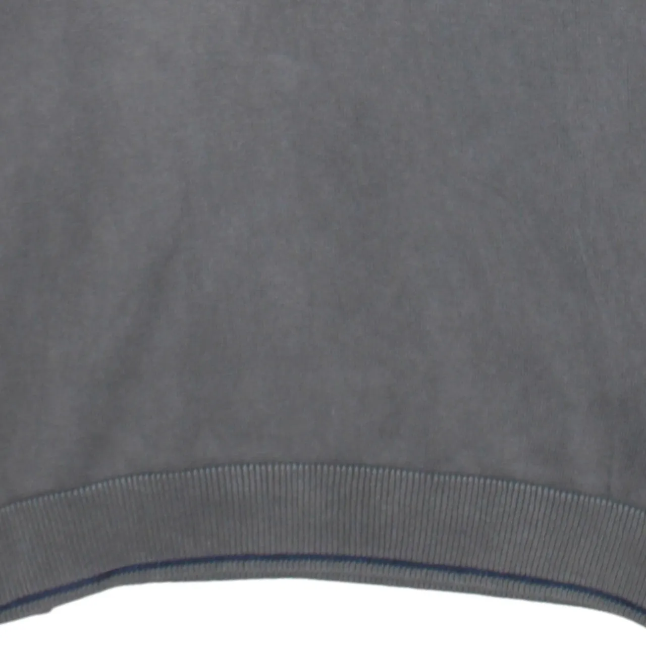 Timberland Grey Quarter Zip Sweatshirt Men's Small Embroidered Logo Ribbed Hem Pullover sold by Vintage Club product image thumbnail 4