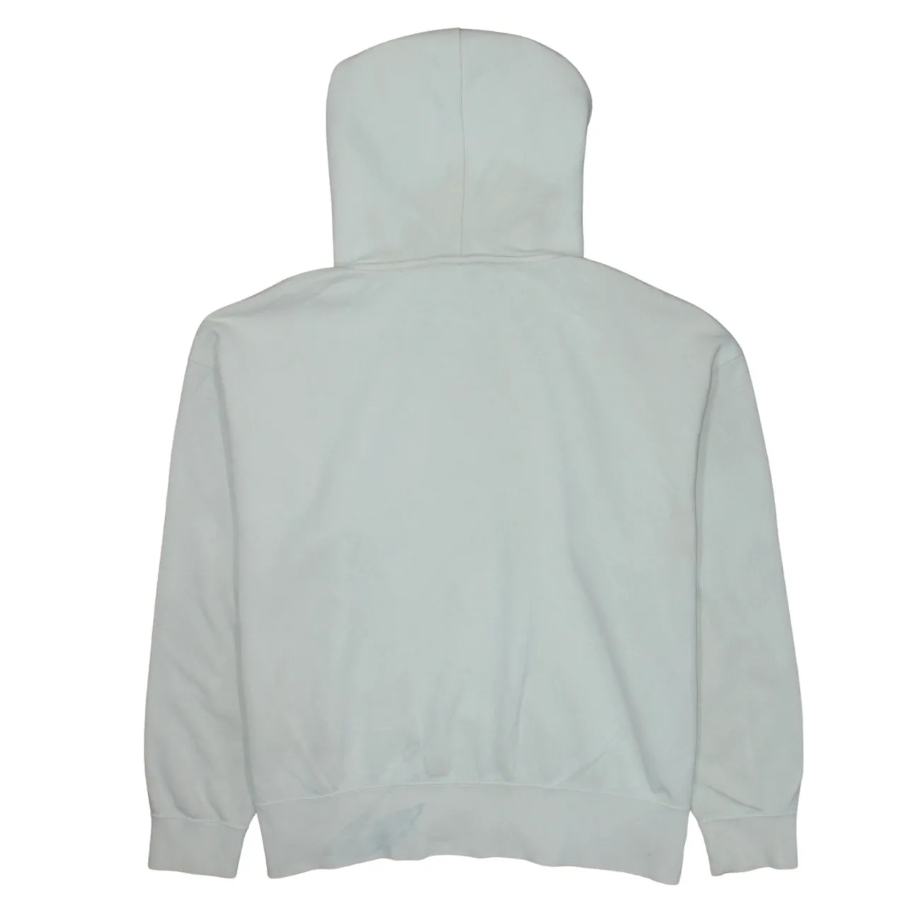Nike Cream Hoodie Men's Medium Embroidered Swoosh Pullover Fleece Lined Sweatshirt sold by Vintage Club product image thumbnail 2
