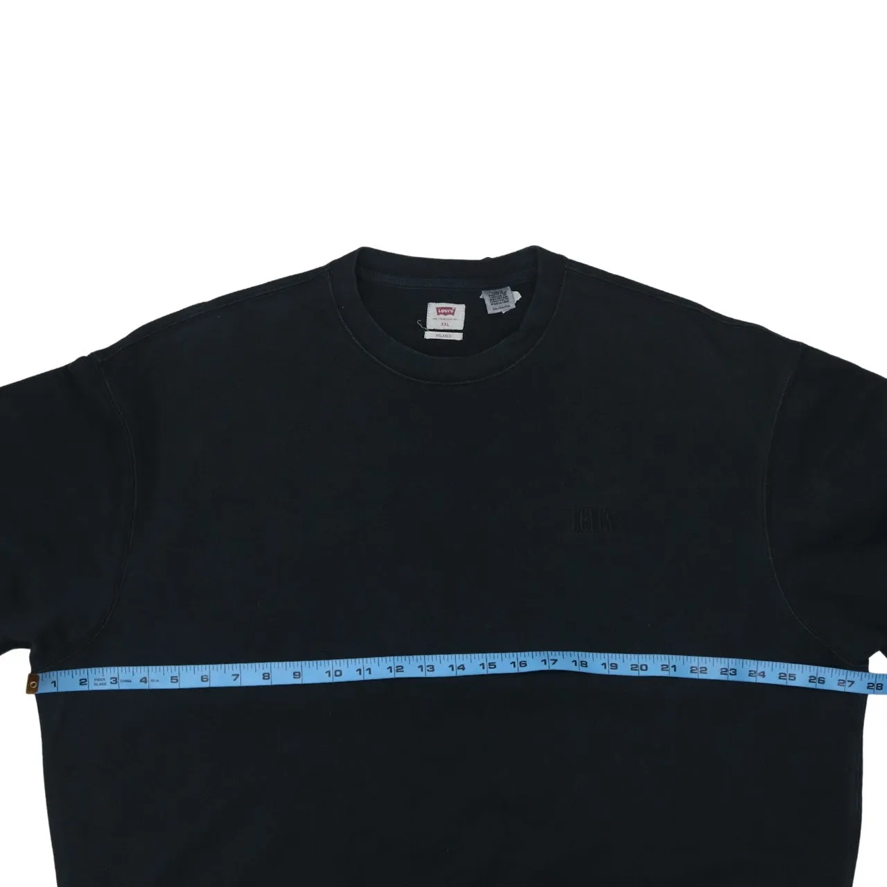 Levi's Black Sweatshirt Men's XXLarge Subtle Chest Logo Crewneck Pullover Jumper sold by Vintage Club product image thumbnail 5
