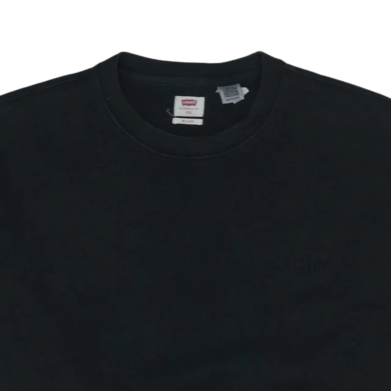 Levi's Black Sweatshirt Men's XXLarge Subtle Chest Logo Crewneck Pullover Jumper sold by Vintage Club product image thumbnail 3