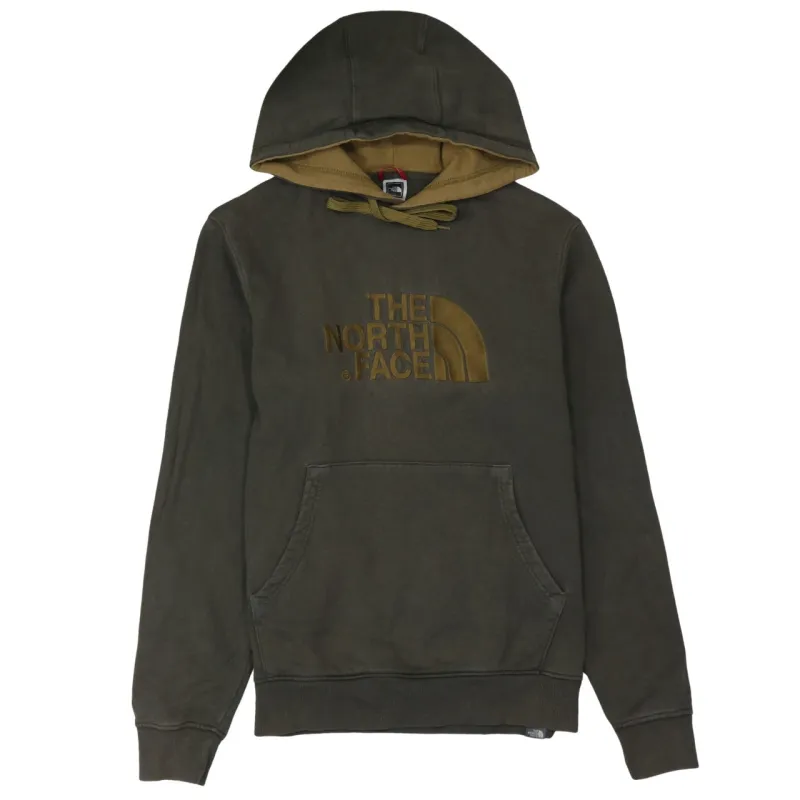 The North Face Dark Green Hoodie Men's Medium Embroidered Logo Front Pocket Pullover Sweatshirt sold by Vintage Club