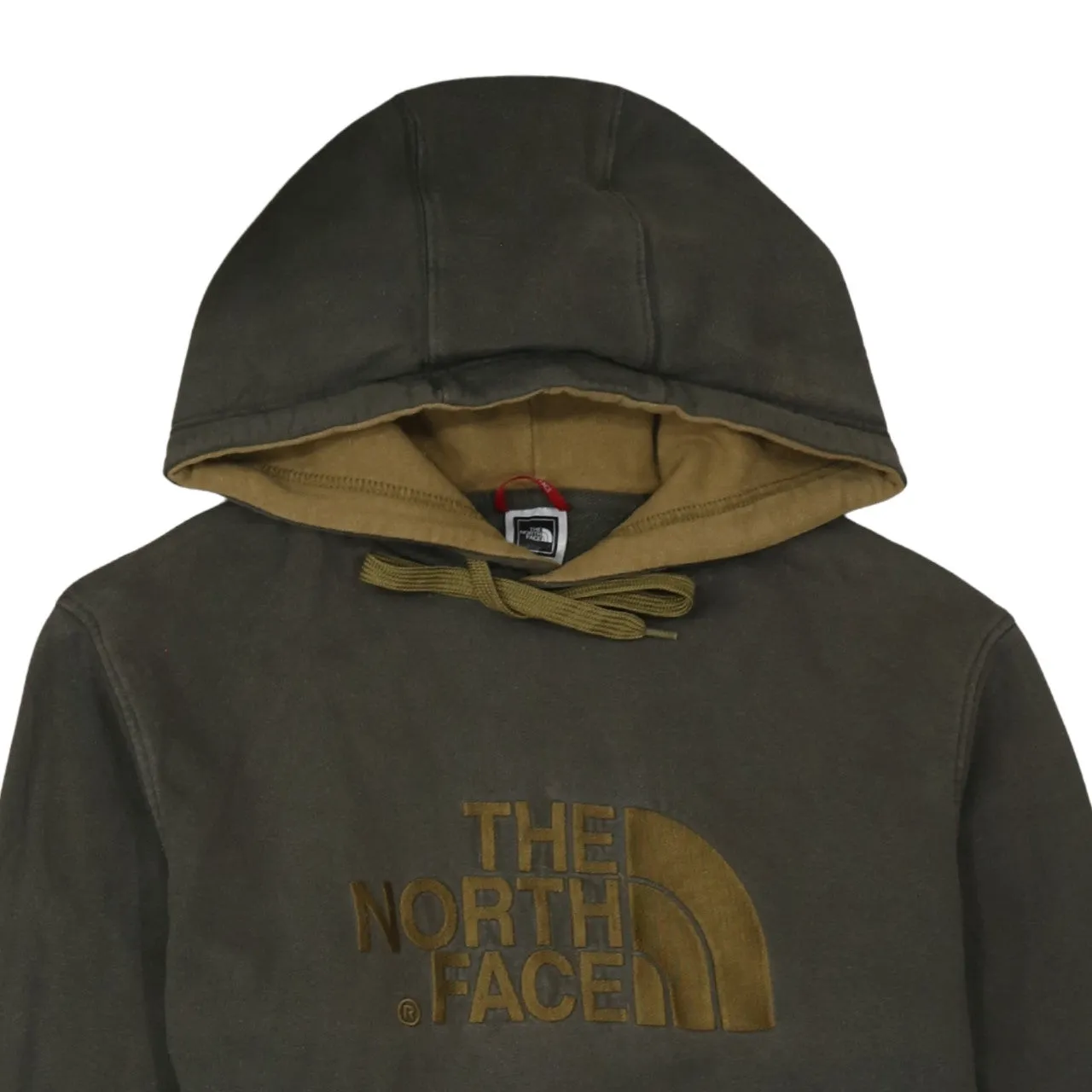 The North Face Dark Green Hoodie Men's Medium Embroidered Logo Front Pocket Pullover Sweatshirt sold by Vintage Club product image thumbnail 3