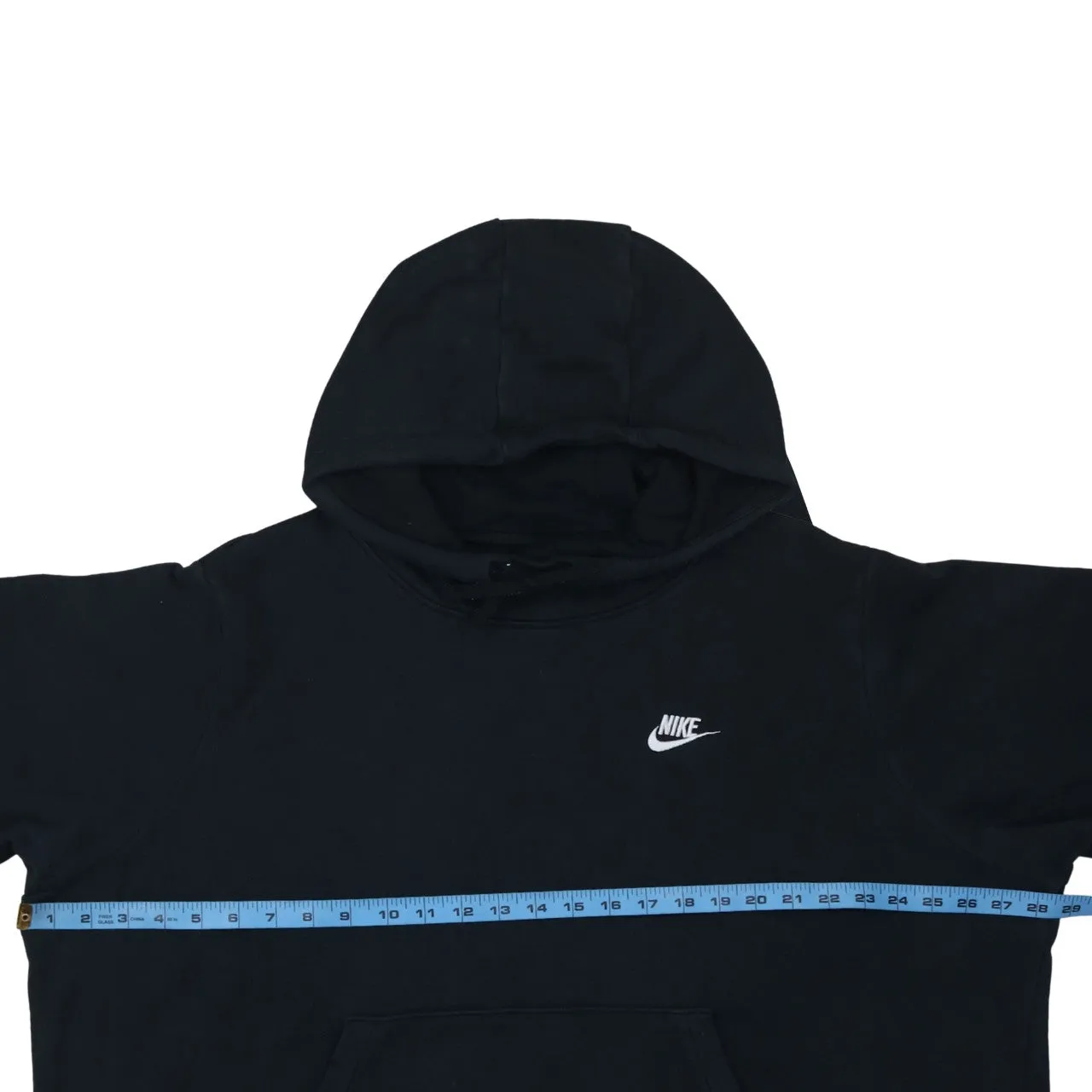 Nike Black Hoodie Men’s XXLarge Small Embroidered Swoosh Front Pocket Pullover Sweatshirt sold by Vintage Club product image thumbnail 5
