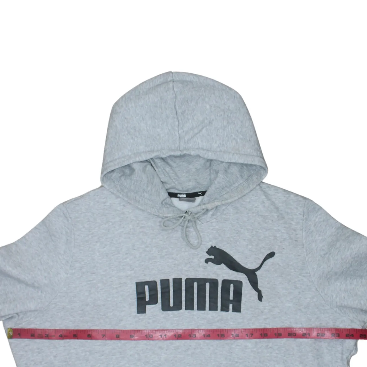 Puma Grey Hoodie Women’s XXLarge Printed Logo Drawstring Hood Front Pocket Sweatshirt sold by Vintage Club product image thumbnail 5