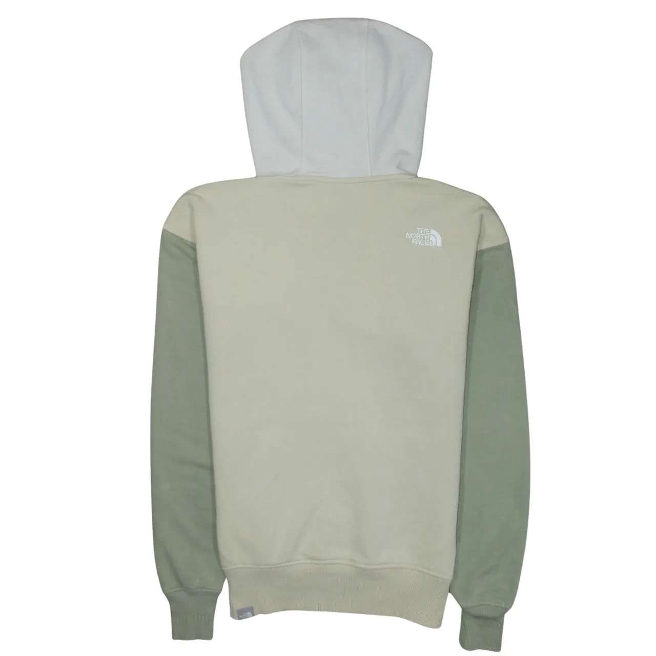 The North Face Beige Green Hoodie Men’s Small Embroidered Logo Front Pocket Pullover Sweatshirt sold by Vintage Club product image thumbnail 2