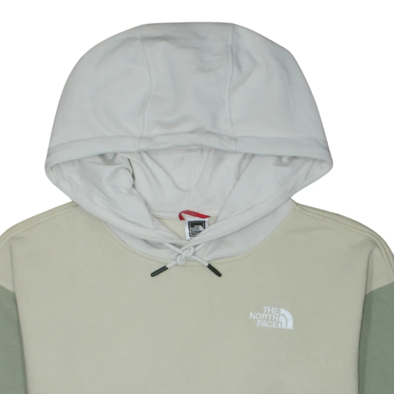 The North Face Beige Green Hoodie Men’s Small Embroidered Logo Front Pocket Pullover Sweatshirt sold by Vintage Club product image thumbnail 3