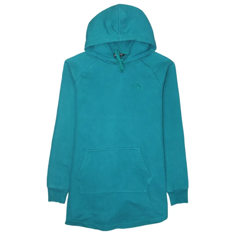 The North Face Teal Hoodie Women’s Large Embroidered Chest Logo Front Pocket Pullover Sweatshirt made by The North Face