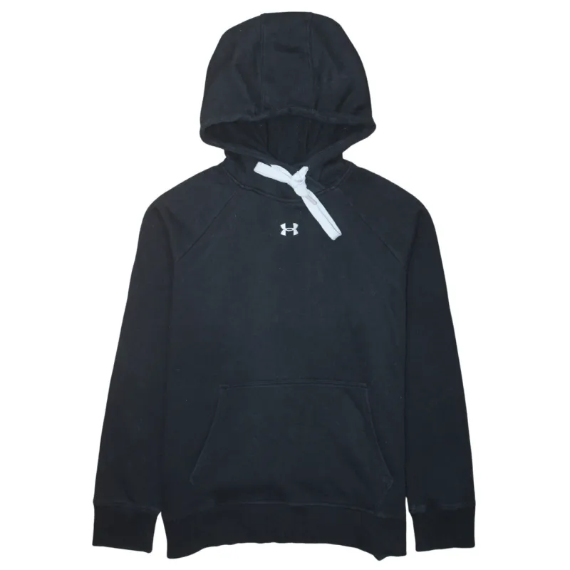 Under Armour Black Hoodie Men’s Large Embroidered Chest Logo Front Pocket Pullover Sweatshirt sold by Vintage Club